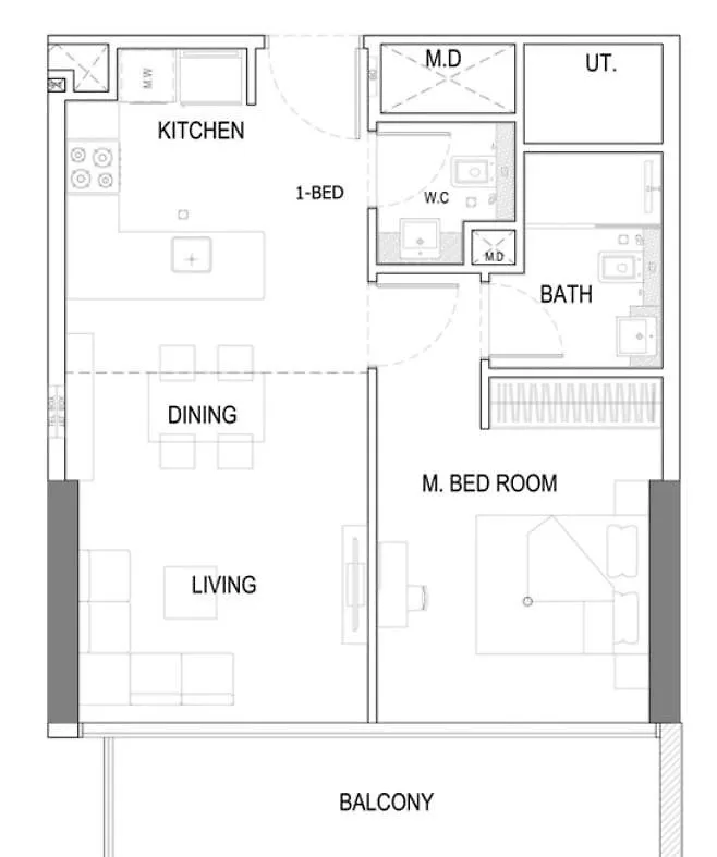 아파트 Ravishing 1 Bedroom In Binghatti Amber 두바이